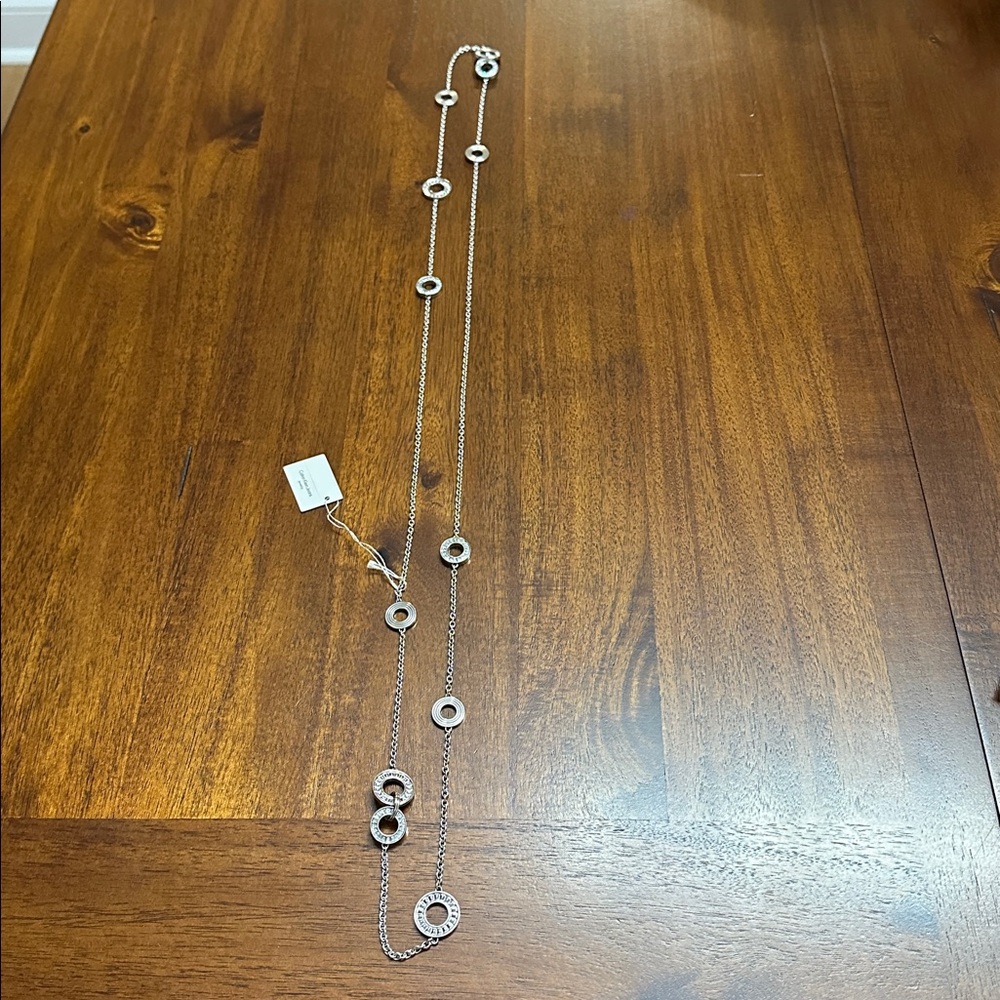 Calvin Klein Silver Necklace with Circular Details - Picture 5 of 6